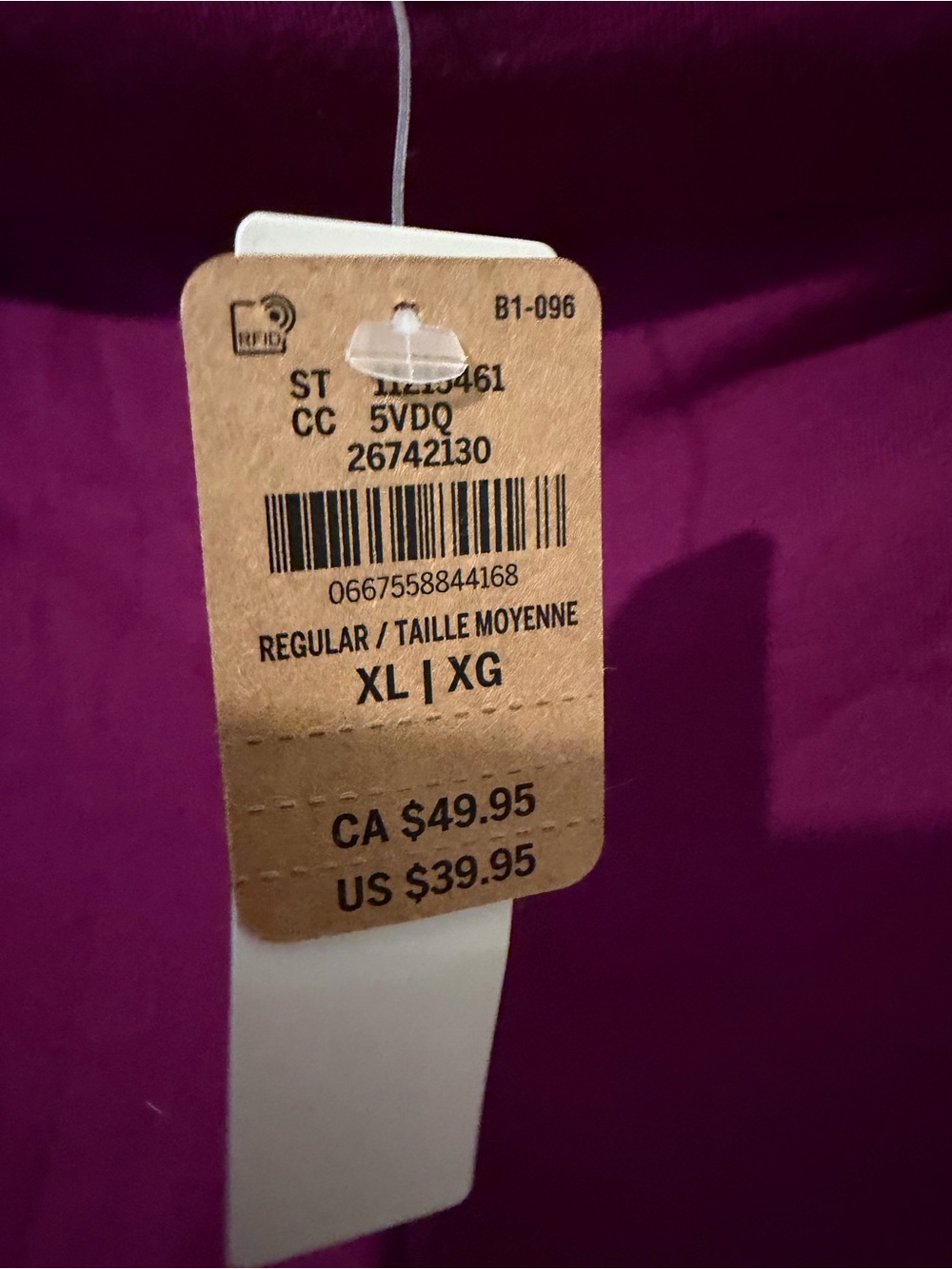 Pink Fold-Over Waist Lounge Pants - Magenta XL NWT - Picture 4 of 5